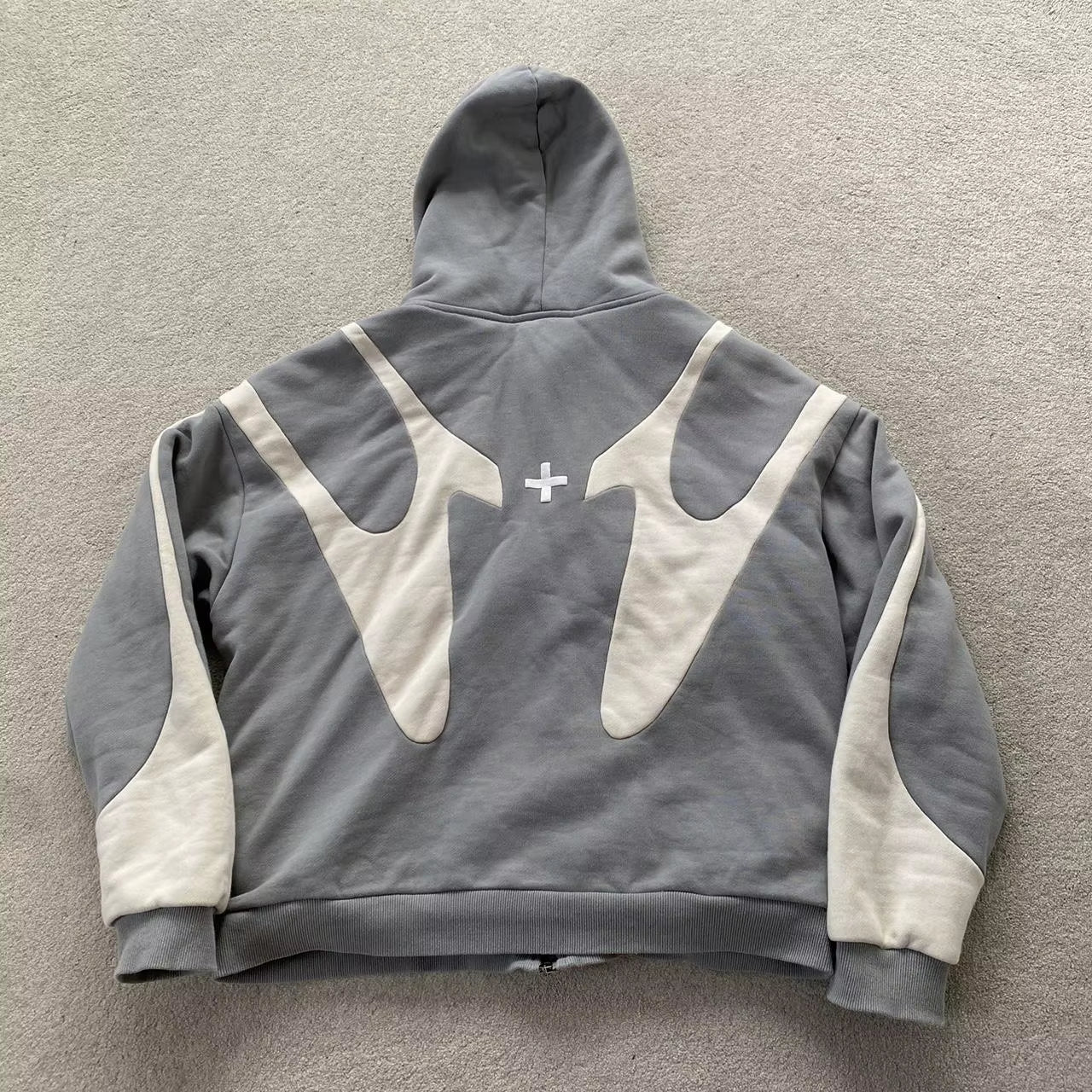 Retro Patchwork Hoodie Y2K Clothes Mens Womens Harajuku Hip Hop Gothic Oversized Hoodie Sweatshirt Fashion Casual Zip Jacket