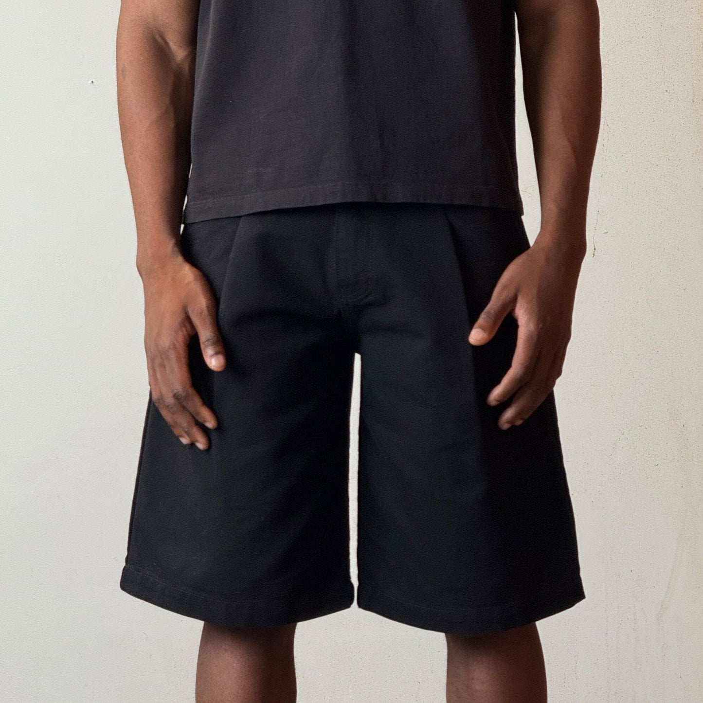 Shibuya Pleated Shorts | Baggy, Wide-Leg