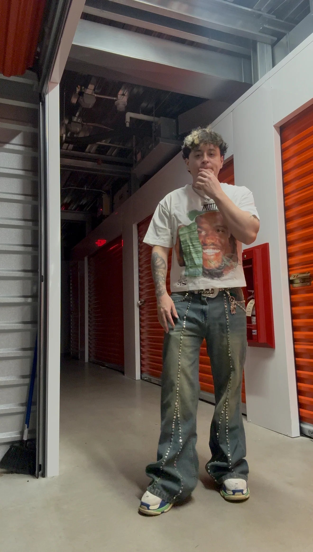 Shaq Money Talk Vintage Boxy T-Shirt Oversized Streetwear Basketball Tees Y2K