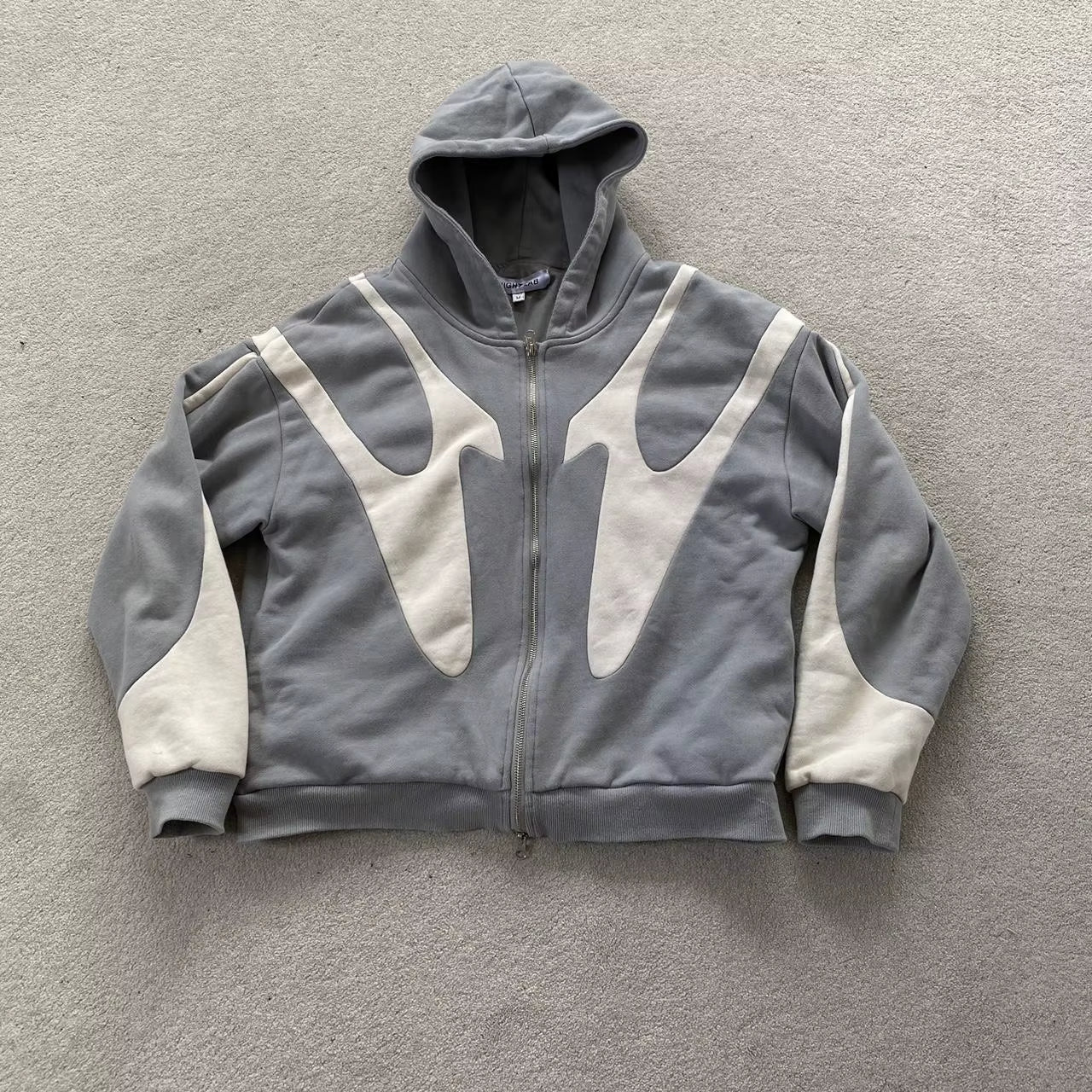 Retro Patchwork Hoodie Y2K Clothes Mens Womens Harajuku Hip Hop Gothic Oversized Hoodie Sweatshirt Fashion Casual Zip Jacket