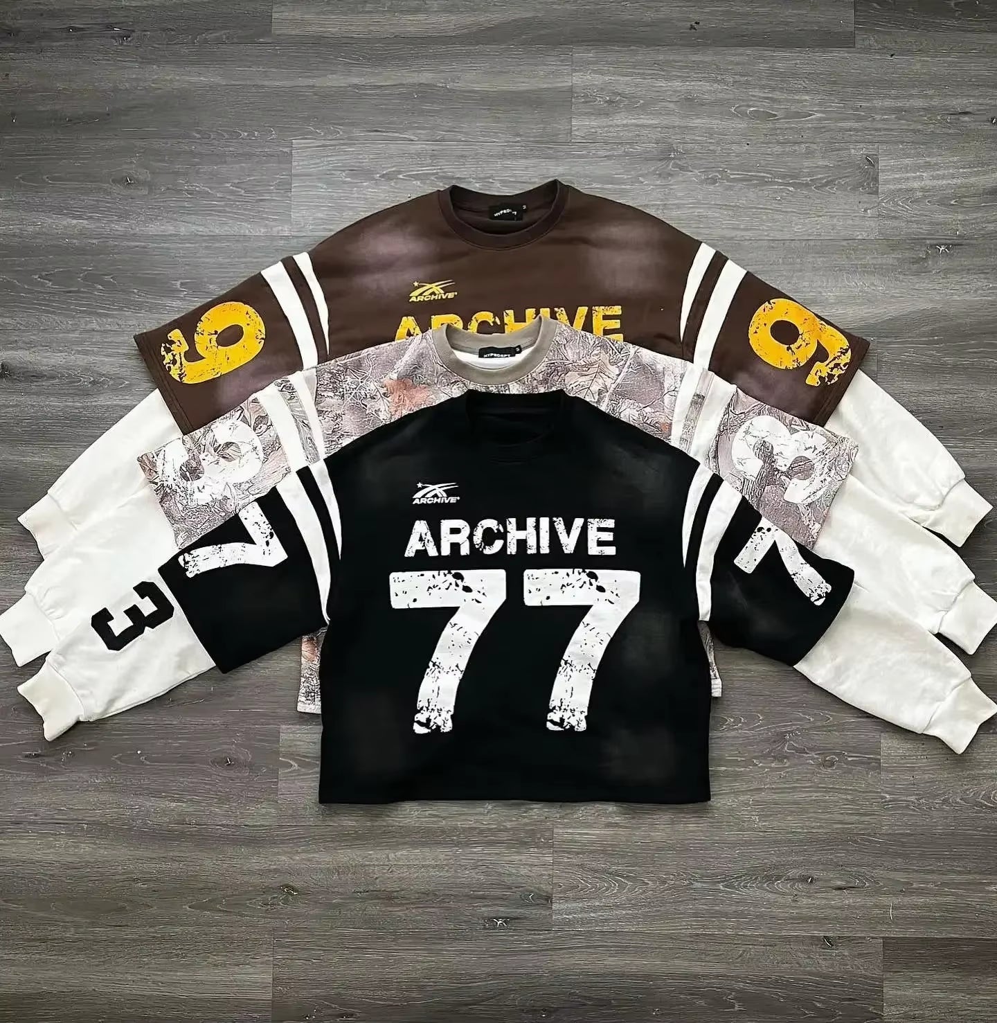 Y2K Men Women Retro Harajuku Punk Casual Splicing Sweatshirt New Fashion Street Design Fake Two Piece Hip Hop Loose Long Sleeves